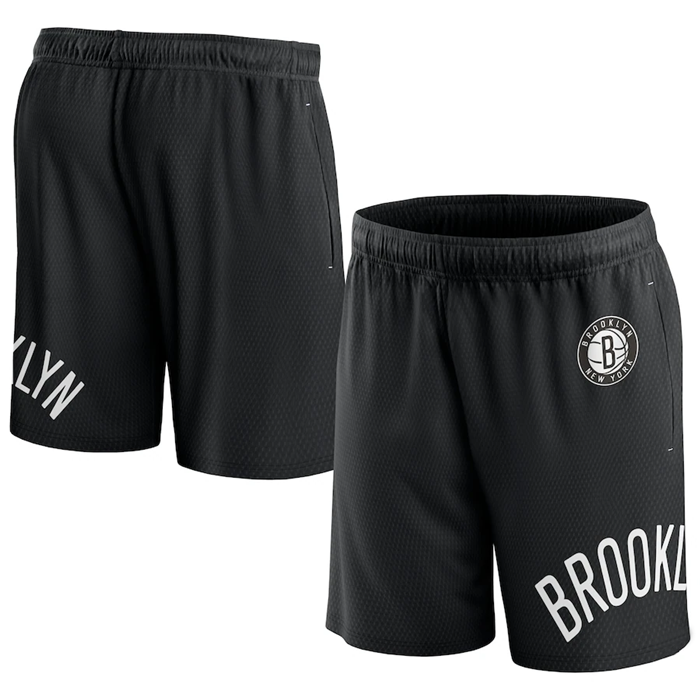 Men's Brooklyn Nets Black Free Throw Mesh Shorts